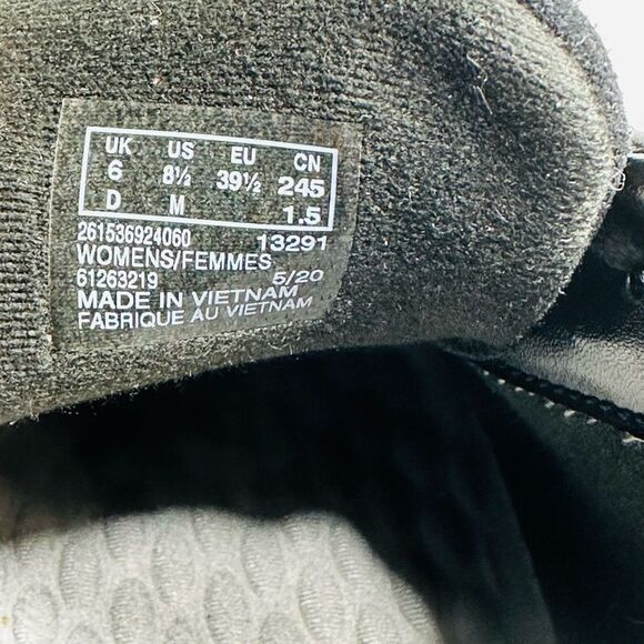 CLARKS COLLECTION womens lace up black PAWLEY RILEE comfort shoes size 8,5M - Picture 8 of 8